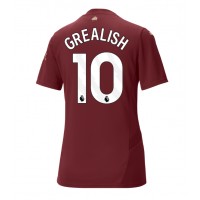 Camisa de Futebol Manchester City Jack Grealish #10 Equipamento Alternativo Mulheres 2024-25 Manga Curta